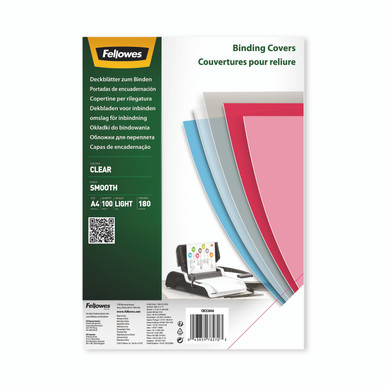 Fellowes Bndg Covers 180M Pet PK100 - -