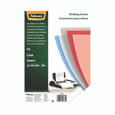 Recyc A4 PVC Cvr Clr 180M P100 - -