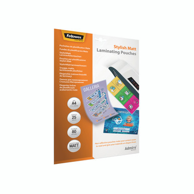 Fellowes Matt Lam Pouch A4 PK25 - -
