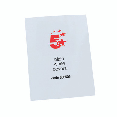Binding Covers A4 250GSM WHT PK100 - -