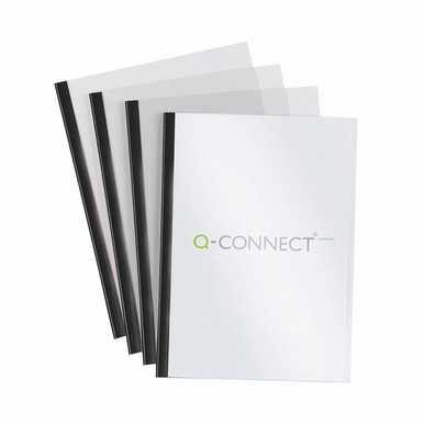 Q-Connect A4 Slide Binder/Cover BLK - -