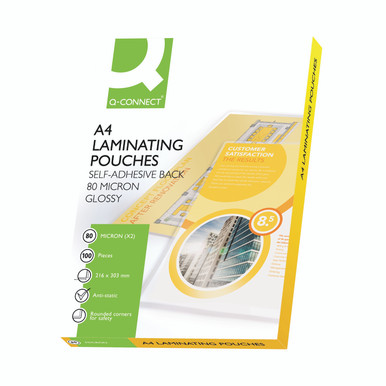 Q-Connect A4 2X80M Lamg Pouch PK100 - -