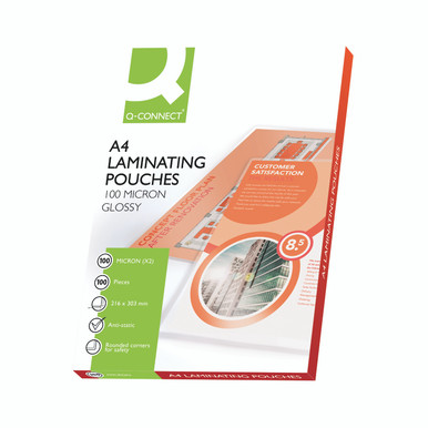 Q-Connect Laminating Pouch A4 PK100 - -
