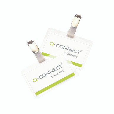 Q-Connect Hot Lam Id Badge PK25 - -