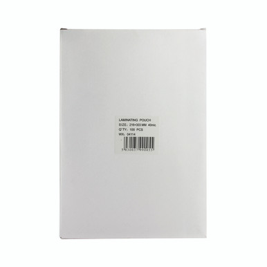 A4 Lwt Laminating Pouch 80M PK100 - -