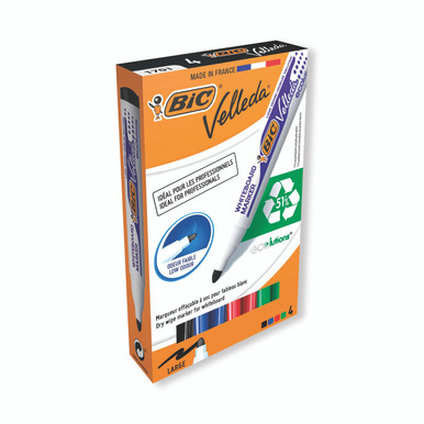 Bic Velleda 1701 Markers AST PK4 - -