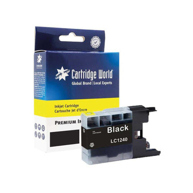 Image of Compatible Brother LC-1240BK Black Inkjet Cartridge High Capacity - Brother DCP-J Series Ink Cartridges - Brother DCP-J525W Ink Cartridges CWC-B-LC124