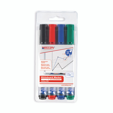 Edding 360 Drywipe Marker AST PK4 - -