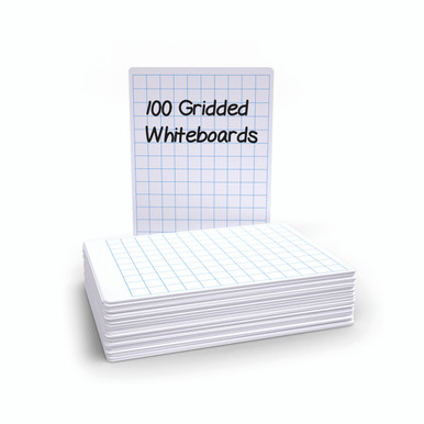 Economy Drywipe Board Grid A4 PK100 - -