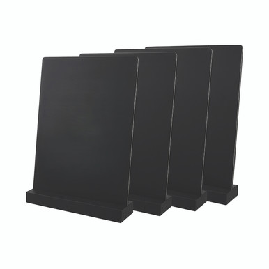 A5 Countertop Chalkboard BLK PK4 - -