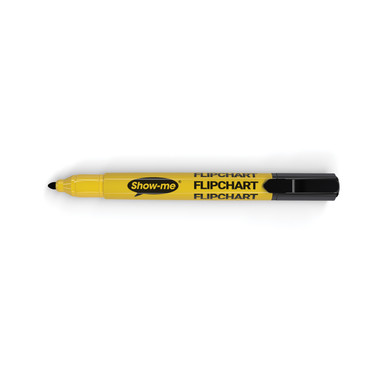 Show-Me Flipchart Markers Black PK10 - -