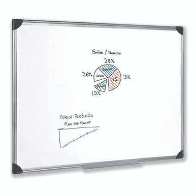 Drywipe Magn Whiteboard 1200X900MM - -