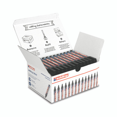 Edding Classpk Wbrd Markers BLK PK50 - -