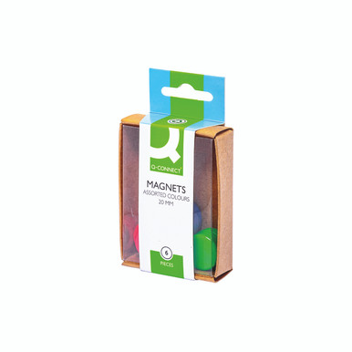 Q-Connect 20MM Assorted Magnet PK60 - -