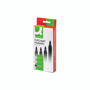 Q-Connect Flipchart Marker Wlt Of 4 - -