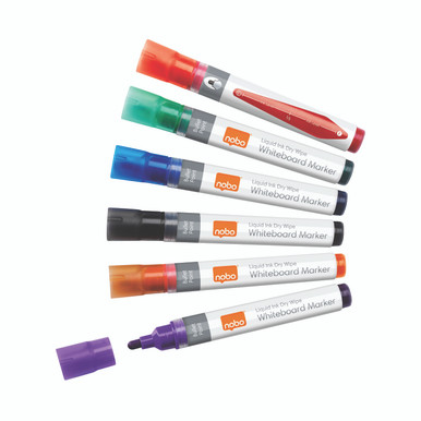 Nobo Liquid Drymarker AST PK6 - -