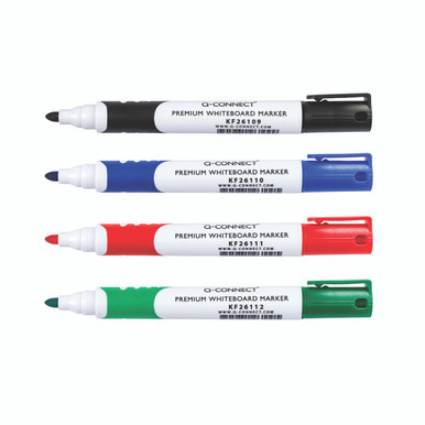 Q-Connect Prem Whiteboard Mark PK4 - -