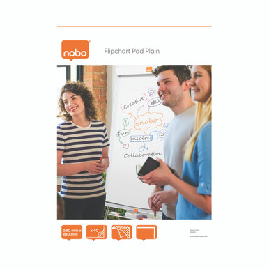 Nobo Flipcht Pad 40 Sheet A1 WHT PK5 - -