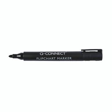 Q-Connect Flipchart Markers BLK PK10 - -