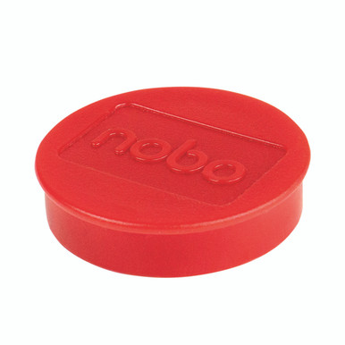 Nobo Whiteboard Magnets 38 Red PK10 - -