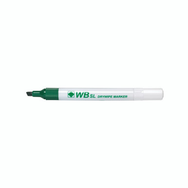 Green Chisel Whiteboard Marker PK10 - -