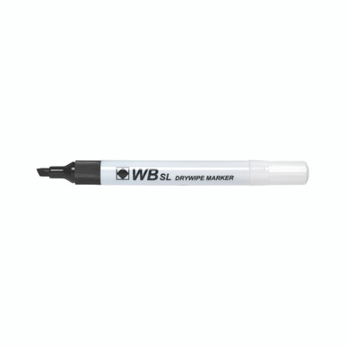 Black Whiteboard Markers Chisel PK10 - -