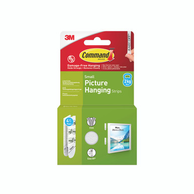 Command Pic Hang Strip S WHT PK8 - -