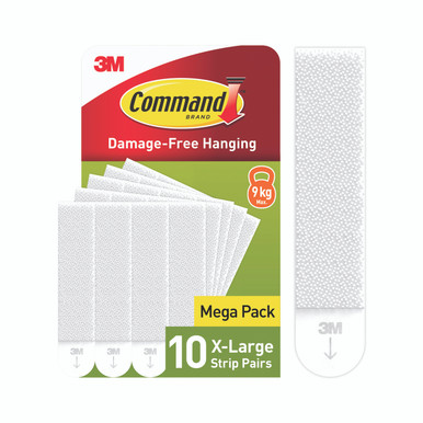 Command Hanging Strips Xl White PK10 - -