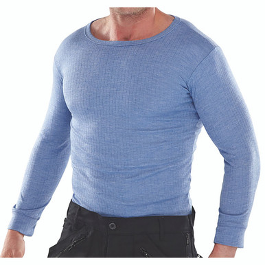 Cw Office Beeswift Lng Slee Tmal Vest Blue Xl