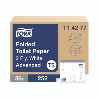 Tork Folded Toilet Paper Advanced - -