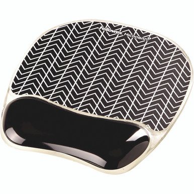 Fellowes Gel Mouse Mat Wrist Support - -