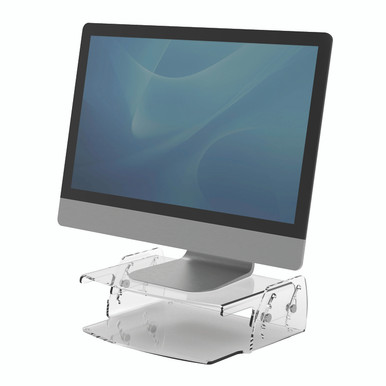 Fellowes Clarity Adj Mon Stand Clear - -