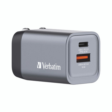 Verbatim Gan 35W 2 Port Charger - -