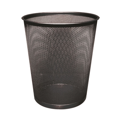 Cw Office Q-Connect Mesh Waste Basket Black - Rubbish Bins -