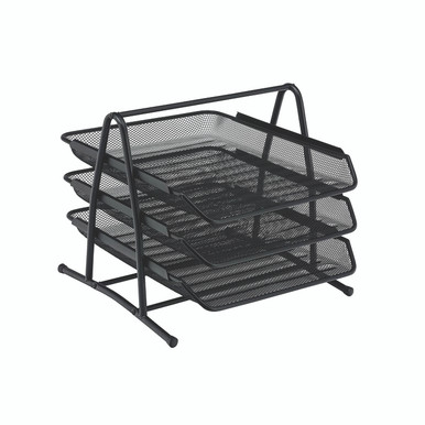 Mesh Letter Tray Portrait FC BLK - -