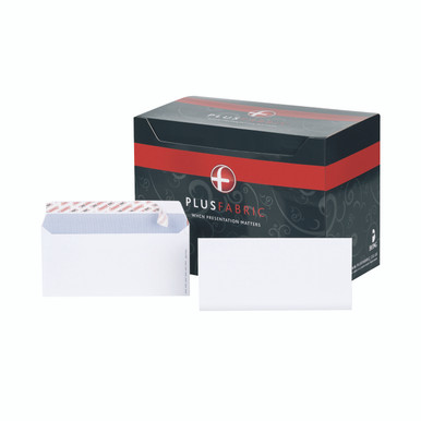 Plus Fabric Env DL 110GSM WHT PK500 - -
