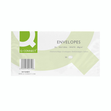 DL Envelopes Wallet 80GSM WHT PK1000 - -