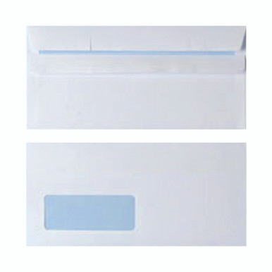 Envelope DL Window White Ss PK1000 - -