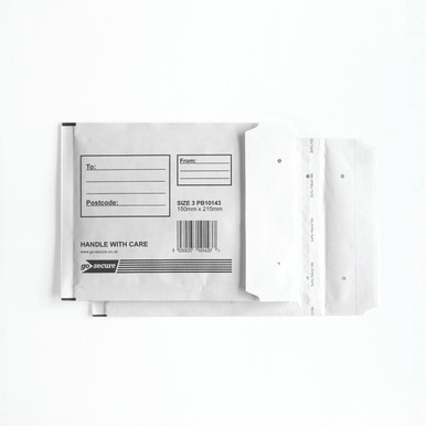Gosecure Bubble Env Size 3 WHT PK10 - -
