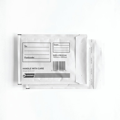 Gosecure Bubble Env Size 4 WHT PK10 - -