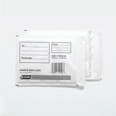 Gosecure Bubble Env Size 7 WHT PK10 - -