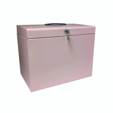 Cathedral File Box + 5 Files A4 Pink - -