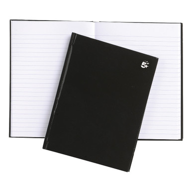 Notebook 80GSM Rld 160PG A5 BLK PK5 - -