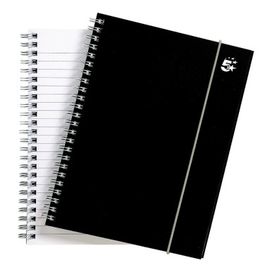 Wbnd Notebook Rld PP A5 BLK PK6 - -