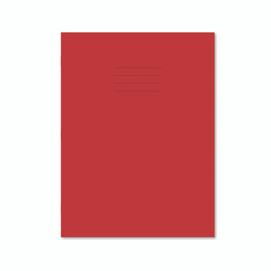 Exr Book 8MM Lined 80P A4+ Red PK50 - -