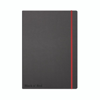 Black N Red Hard Cover Notebook A4 - -