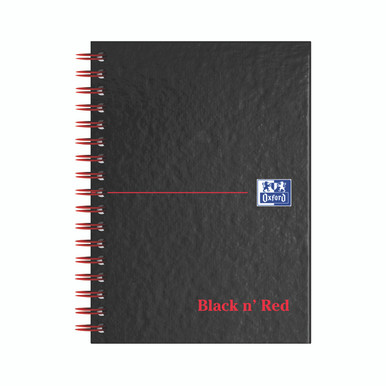 Black N Red Hb Wire Rule Ntbk A6 PK5 - -
