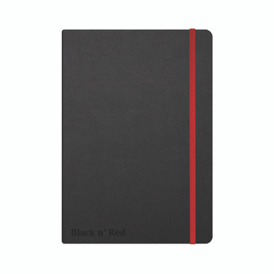 Black N Red Hard Cover Notebook A5 - -
