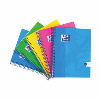 Oxford Touch Hb Notebook A4 ASST PK5 - -