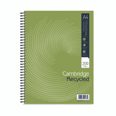Cambridge Recyc Ntbk A4PLUS 200P PK3 - -